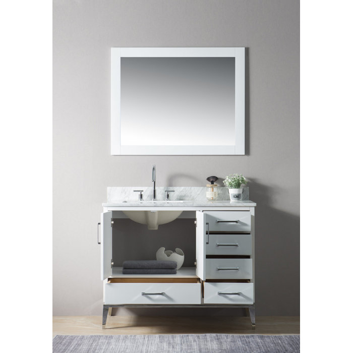 Mercury Row® Bruder 41.13'' Free Standing Single Bathroom Vanity with